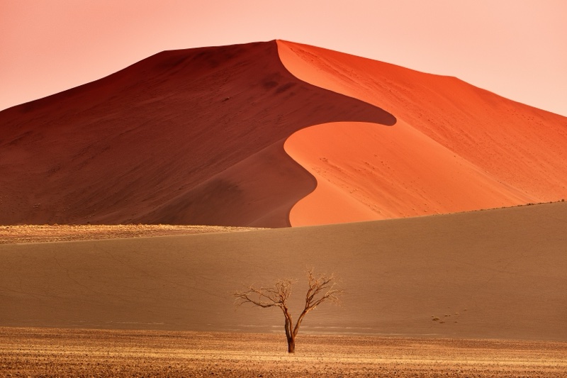 Namibia Dunes sunrise in Desert